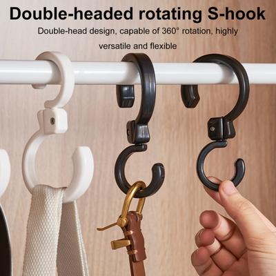 360-Degree Rotating Multi-Functional Hook 1KG Load-capacity Compact Design Portable Travel Clothes Hanger Foldable Hook
