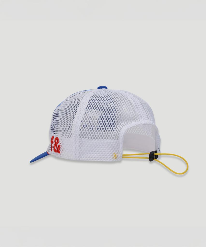Peuluaen Fru& Needle Point Mix Mash Cap_White&Blue