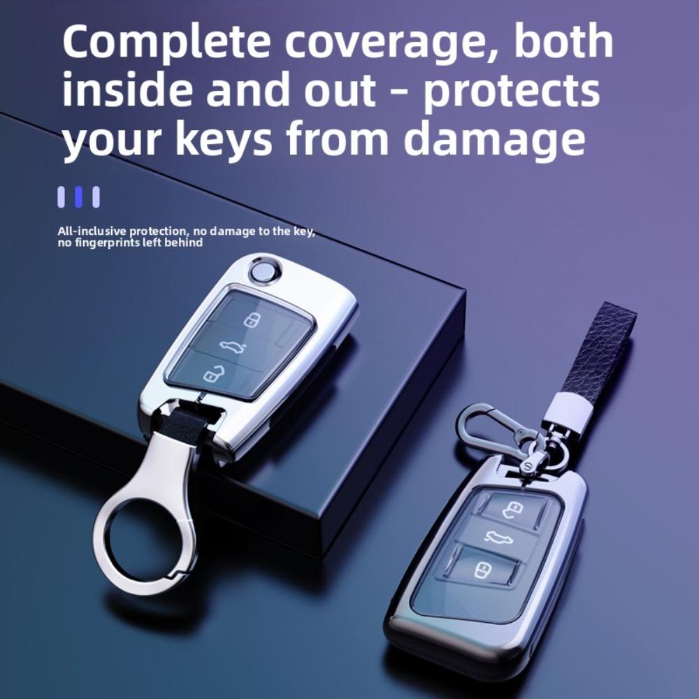 Premium for VW Key Case Full Wrap for Lavida Sagitar Bora Passat Lamando Santana Auto Accessories