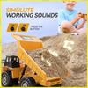 New 4Wd Remote Control Rc Alloy Dump Truck Car Engineering Vehicle Radio Control Remote Control Car Toys Children'S Gifts