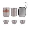 Titanium Tea Set with Lotus Infuser