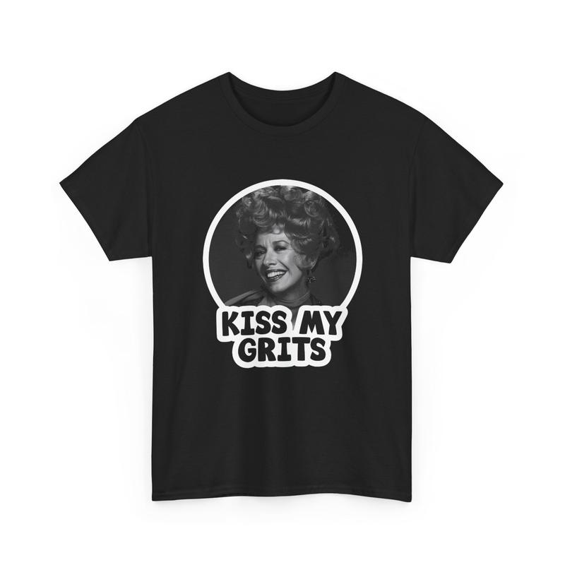 

Kiss My Grits Retro T-Shirt, Vintage Alice TV Show Apparel, Flo Quote Unisex T-shirt S