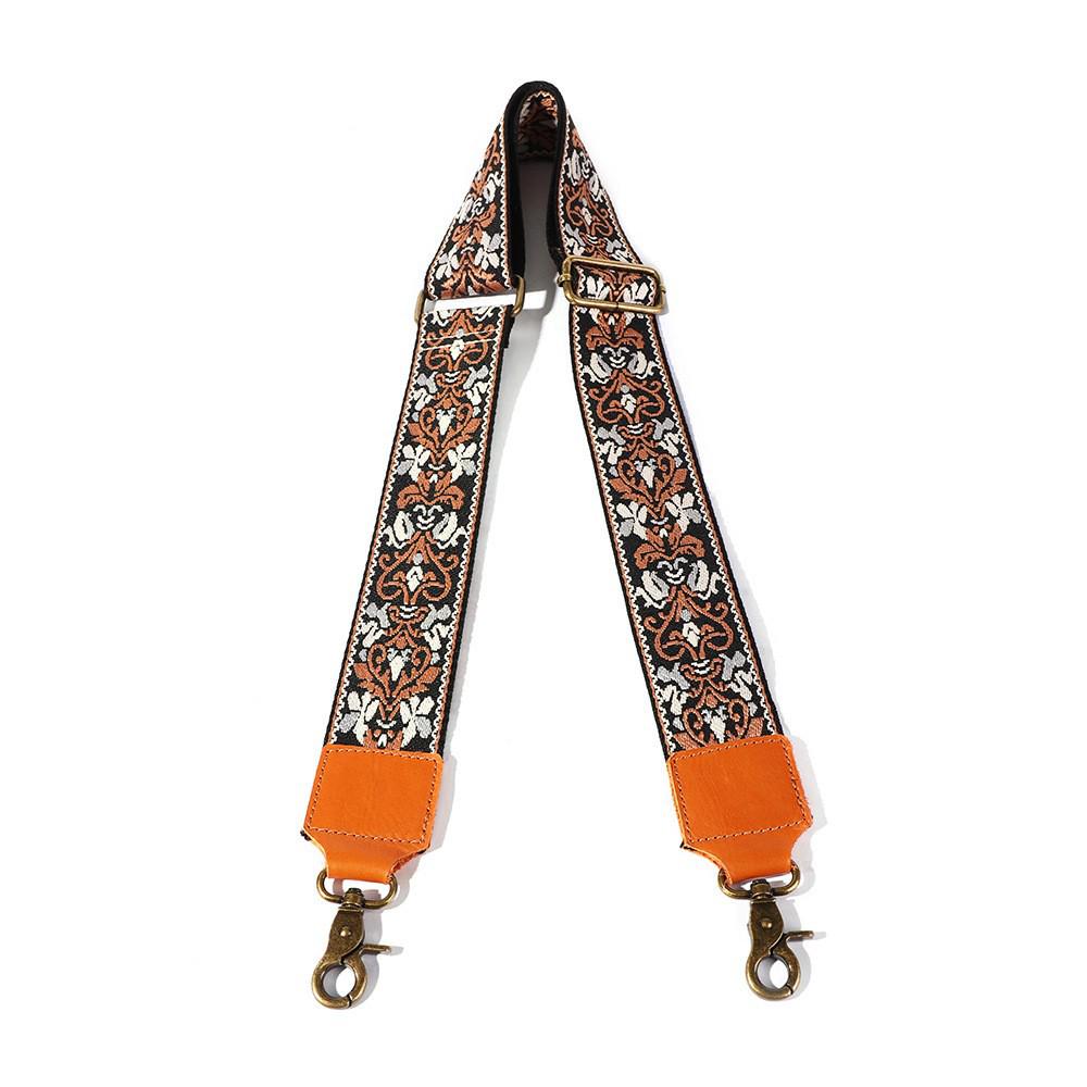Bohemian Retro Woven Fabric Shoulder Strap for Men's and Women's Bags - Adjustable Bag Strap Replacement