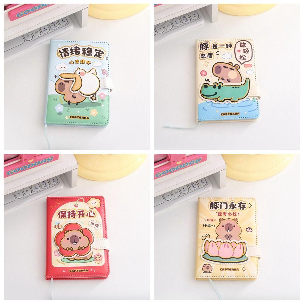 Handbook Capybara Notebook 80pages Notepad Memorandum Portable Memo Reminder Paper  School Supplies