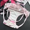 Female Summer Sexy Pure Desire Cartoon Cute Cat Ice Silk Triangle Briefs