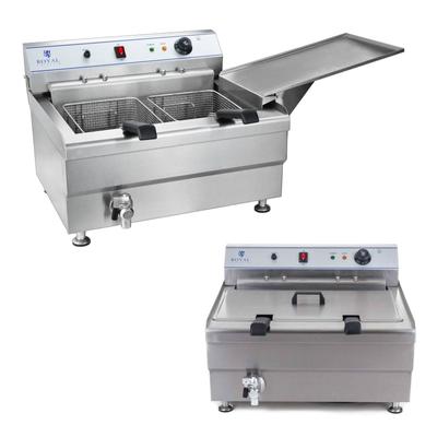 Donut Or Fish Fryer With Shelf Two Baskets 24L