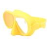 Scuba Diving Goggles Anti Fog Tempered Glass Snorkeling Dive Mask with Silicone Strap Foldable Panoramic View Swim Goggles Yellow