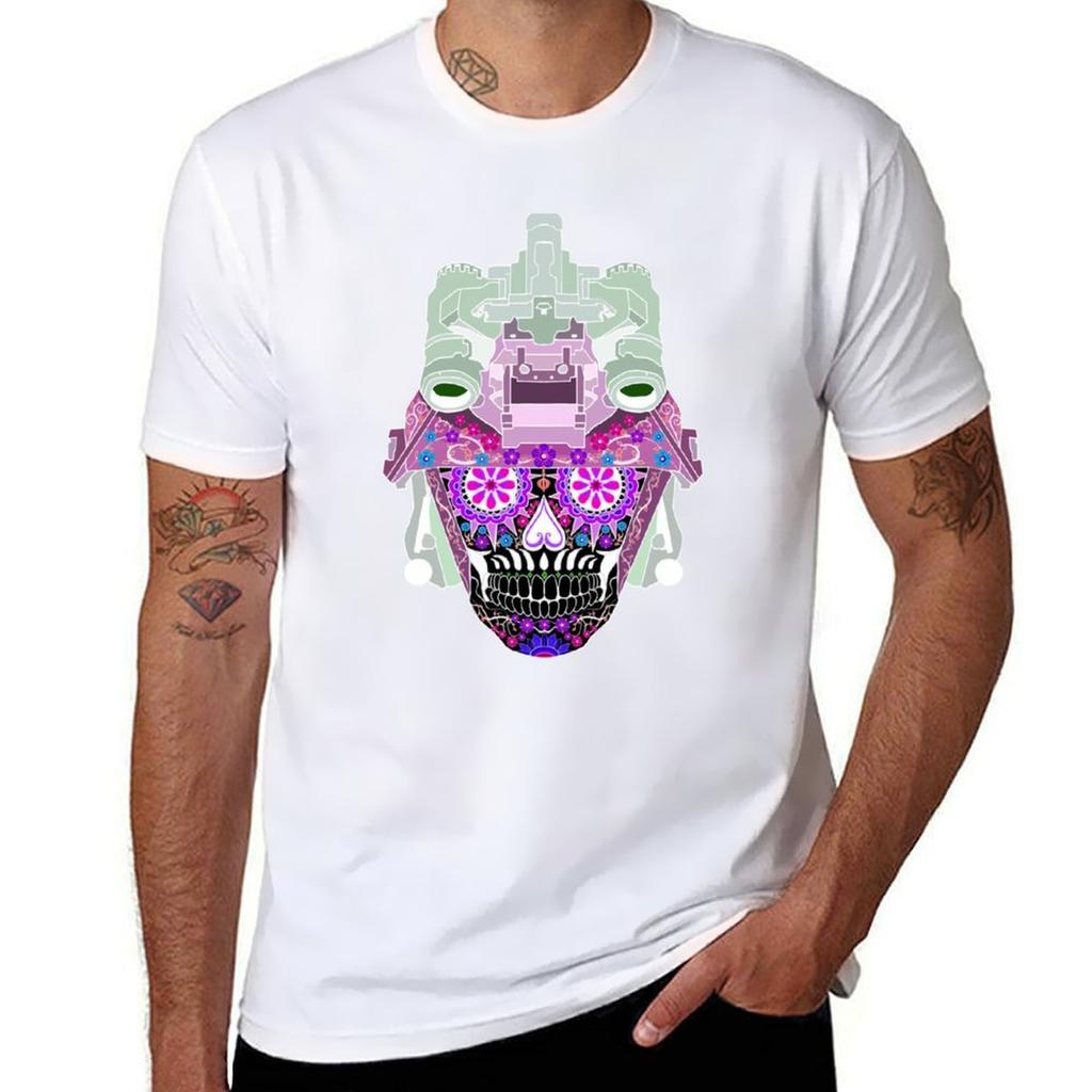 Sugar Skull Nods Inverted 1 TShirt Work Utility Short Sleeve Shirt