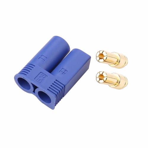 GTIWUNG 10 Pairs EC5 Banana Plug Bullet Connectors, Female and Male, Gold-Plated 5mm Terminals, Nylon Plastic Case, Male and Female Bullet Connectors