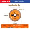 JiaJieShi Diamond Cutting Disc for Wall Slotting, Tile, and Marble - Dry Cutting Blade for Angle Grinders