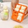 Bear-Shaped Ice Cube Tray Easy-Release Silicone Ice Mold for Freezer Cute Animal Ice Maker for Cocktails Coffee Summer Kitchen Tool