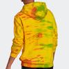Adidas Originals Logo Print Tie-Dye Hoodie Loose Casual Daily Tops Men Yellow GD6002