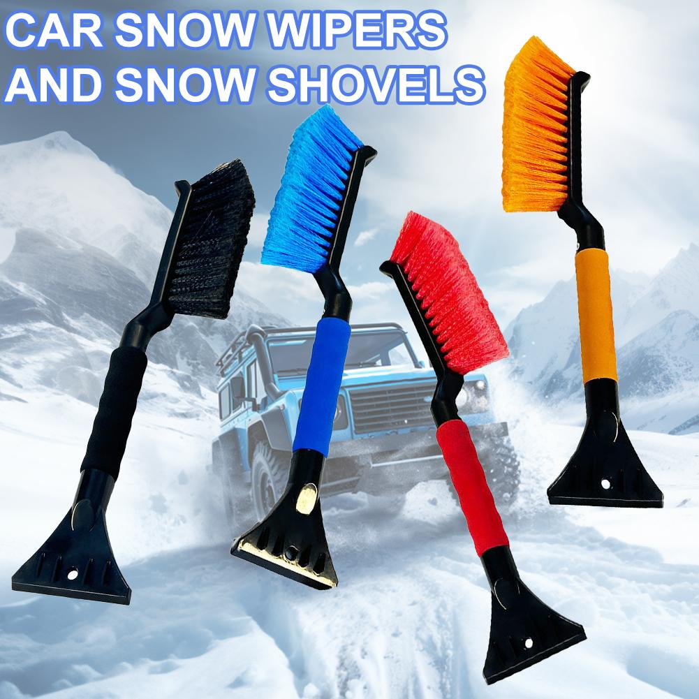2 In 1 Car Snow Brush And Ice Scraper Car Scraper Snow Ice Foam Cleaner Ice Snow Scraper Grip Brush Car Brush Ergonomic Win A8M0