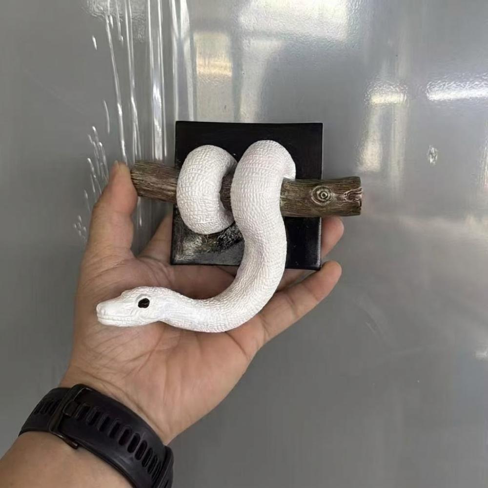 Gothic Accent 3D Metallic Snake Sculpture Realistic Python Hanging Decor Christmas Gift