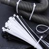 100pcs Nylon Cable Ties Adjustable Self-locking Cord Ties Straps Fastening Loop Reusable Plastic Wire Ties For Home Office
