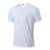 T-shirt da Uomo Estiva a Maniche Corte Asciugatura Rapida in Seta Ghiacciata, T-shirt Versatile Girocollo