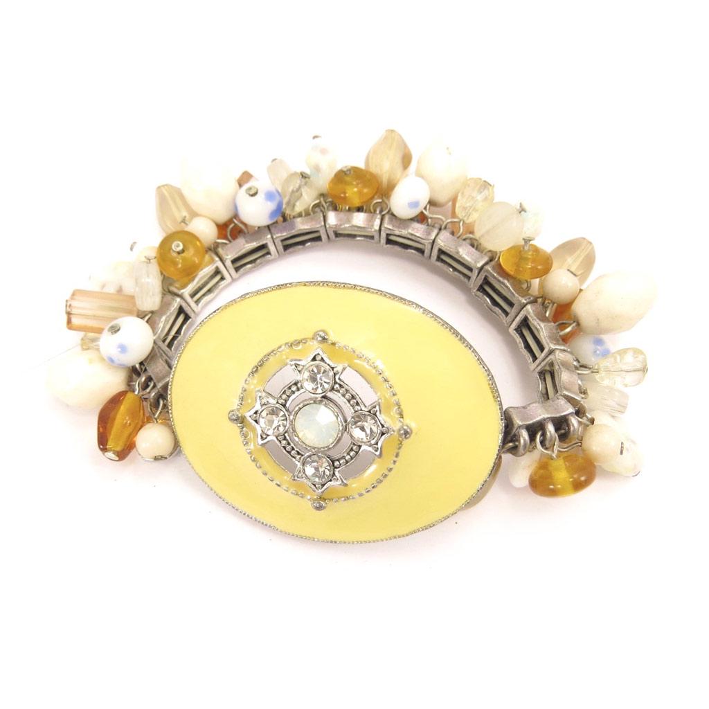 Les Trésors De Lily [B3829] - Beige 'Fairy' Designer Bracelet