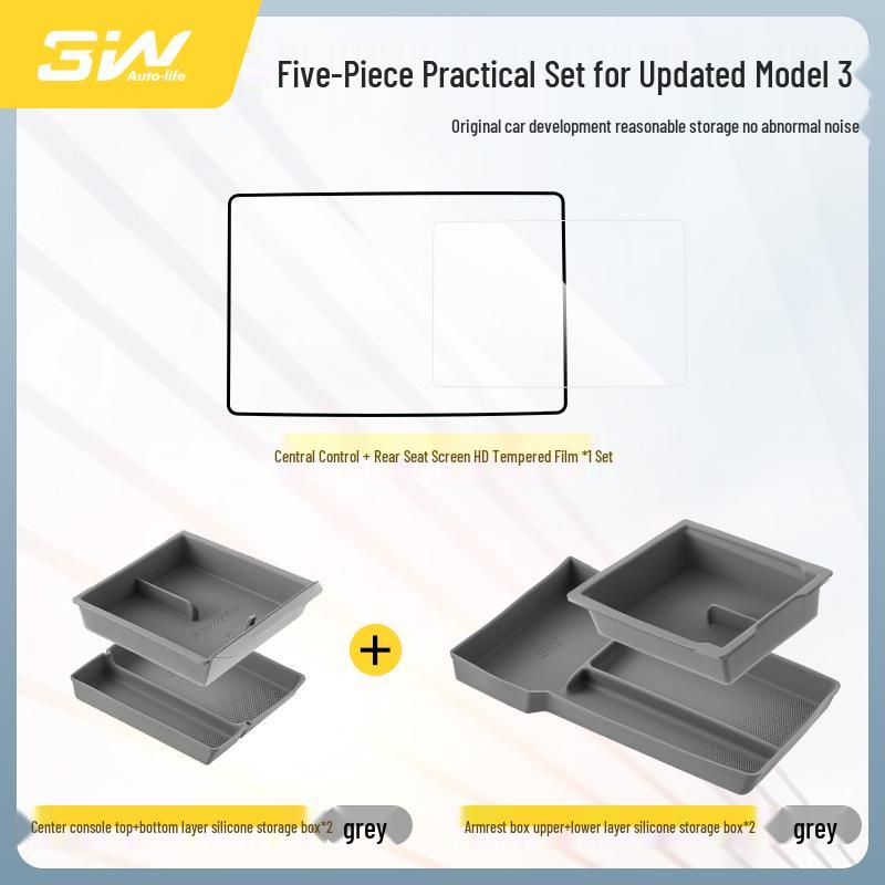 Tesla Model Y & 3 Displayschutz - Gehärtetes Glas, HD-Displayfolie, Schutz für die Mittelkonsole.
