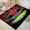 Football Stadium Club Badge Print Area Rug Non‑Slip Floor Mat Living Room Bedroom Fan Decor