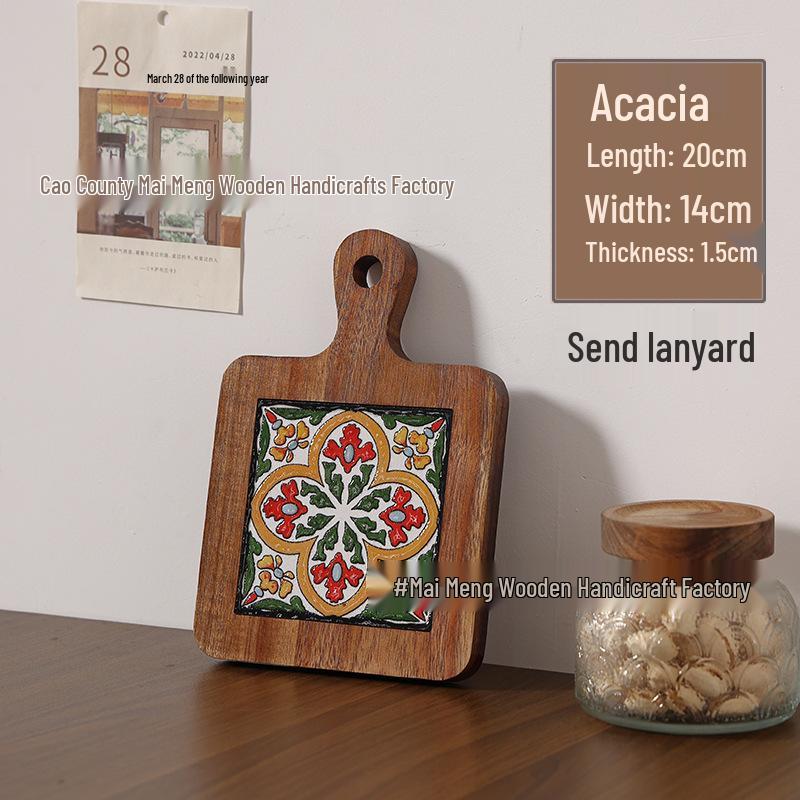 Massivholz Hitzebeständiger Esstischuntersetzer & Untersetzer