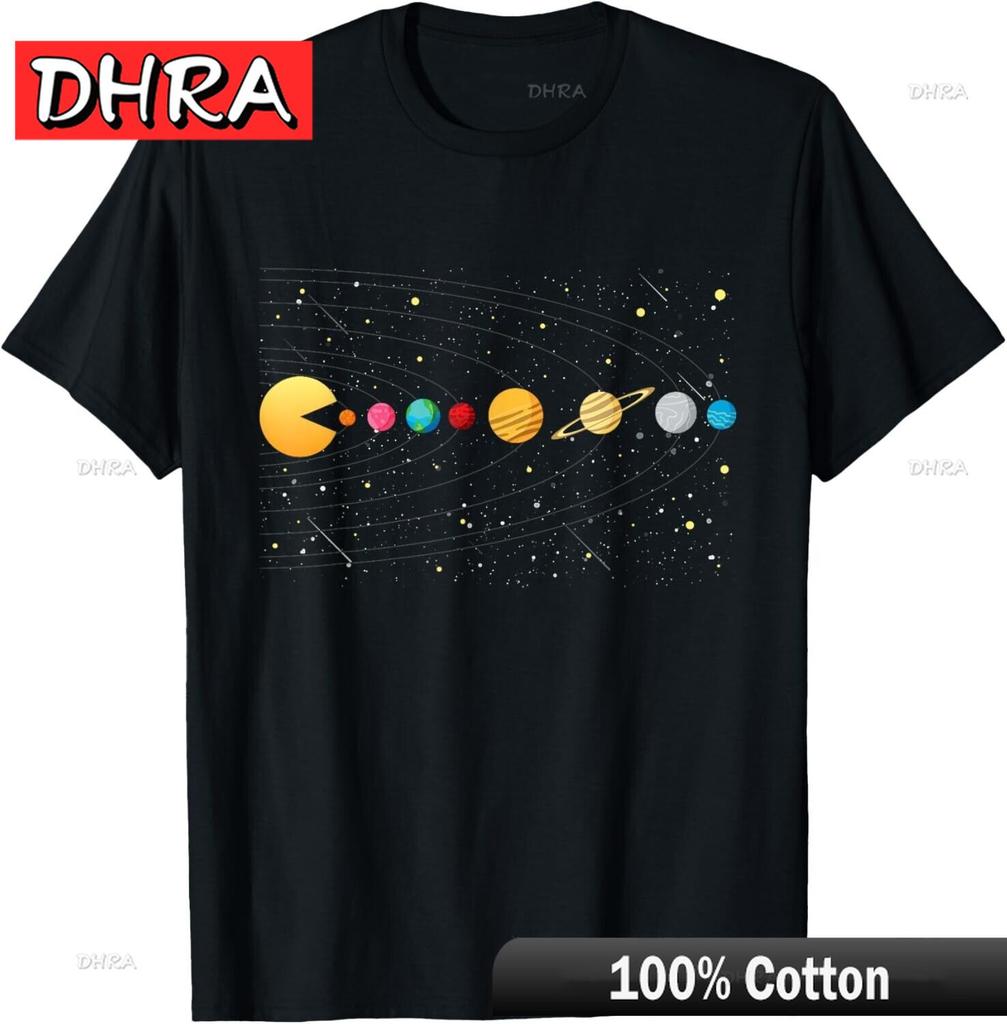 Funny Solar System - Astronauts Space Video Games T-Shirt Retro Classic Fresh Tshirts Unique Stylish Casual Retro Urban T-Shirt