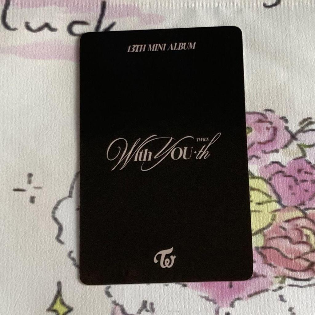 [USED] TWICE Jeongyeon Korea With YOU-th Pre-Recording Sanok Trading Card