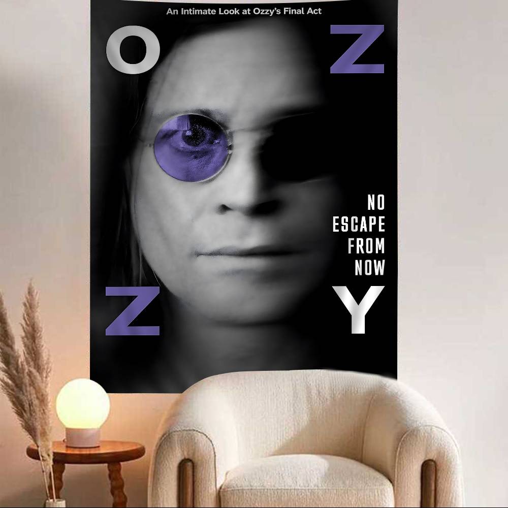 

Band OOzzy Osbourne Anime Tapestry Hanging Tarot Hippie Wall Rugs Dorm Home Decor 74x94cm(29x37in)