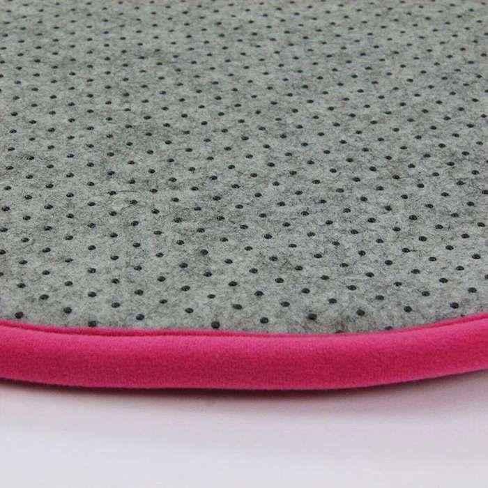 OkrúHly Koberec - Flanel - 70 Cm - Fuchsiová - 100% MikrovláKno - ProtišMykový - PrateľNý V PráčKe-image