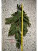 PE Pine Needle Inverted Teardrop Christmas Tree with Velvet Bow - Artificial Hanging Wreath for Home or Staircase Decoration