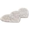 Simple Faux Wool Irregular Bedside Rug for Bedroom and Living Room
