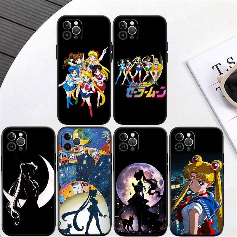 MH133 S-Sailor Moon Phone Shell for Samsung S20 S21 S22 S23 S24 FE Ultra Plus Lite S21S A55 A07 A17 F06 F16 M06 M16 M56 A36 A37 A57