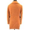 Kate Spade /Double-Breasted Tweed Pea Coat/0/Women’s XS/Orange/Spring Hook(USED)