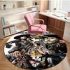 Captain Jack Sparrow Print Round Rug, Washable Floor Carpet, For Entryway Dorm Laundry Room Office Study, Home Decor Birthday Christmas Gift