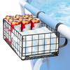 Poolside Basket Toy Holder Folding Storage Wire Mesh Organizer for Towels Drinks Beverages Backyard Beach Toy Outdoor Activities