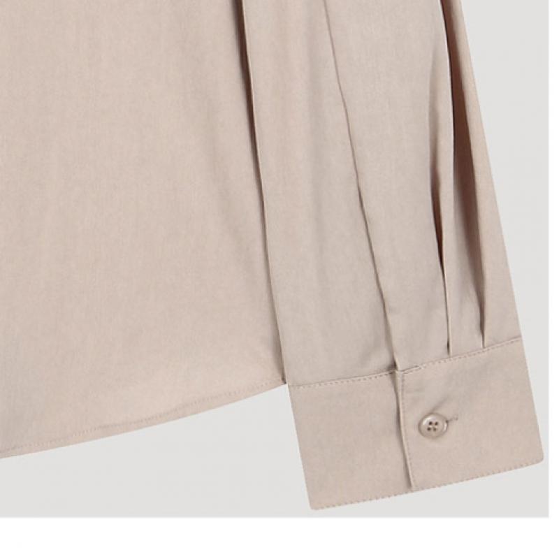 [shs Miss] Cămașă de bază cu buzunar cu clapetă Swwsto11060