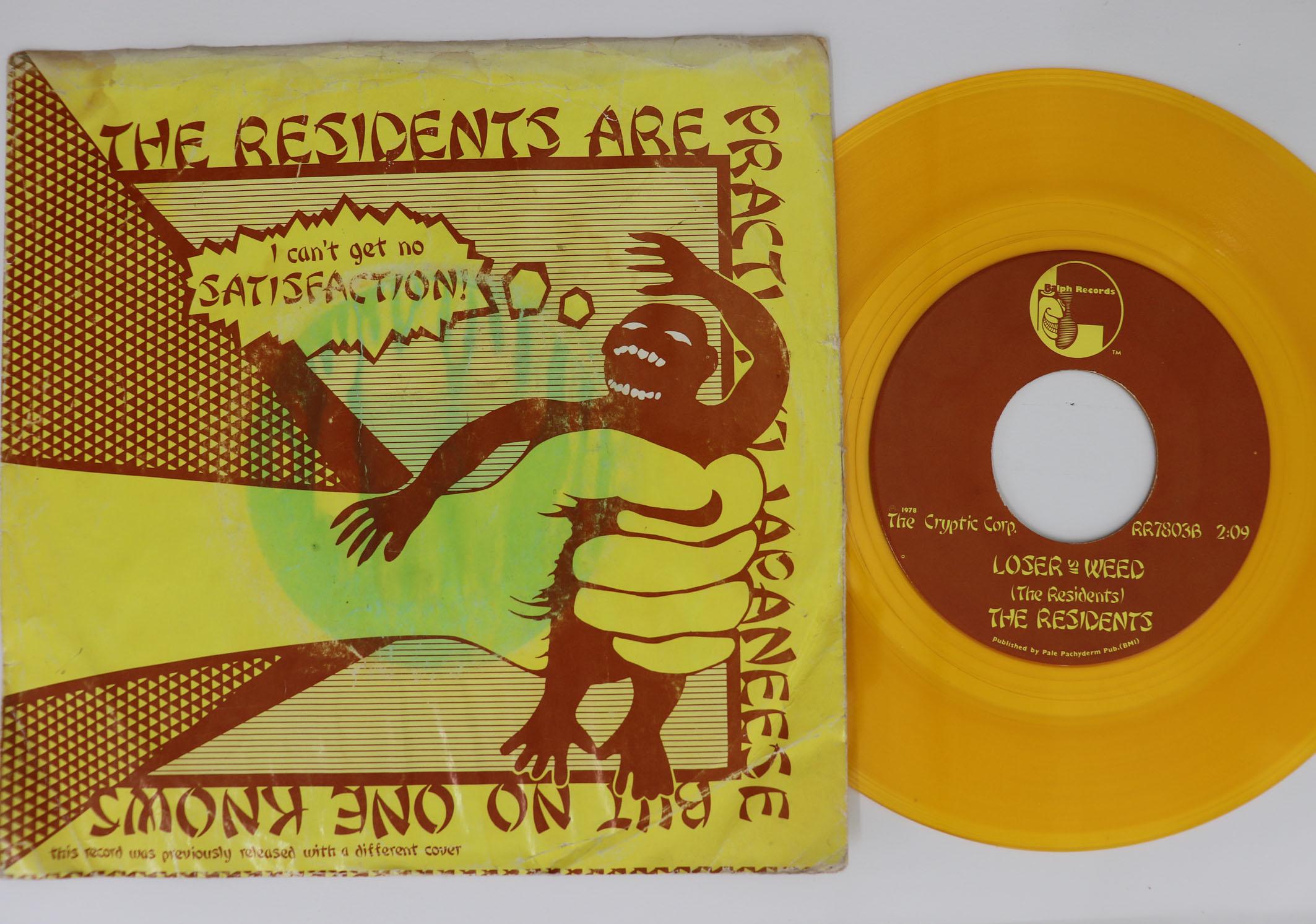 

7inch Record RESIDENTS Satisfaction Loser Weed RR7803 RALPH 1978 US Rock Used