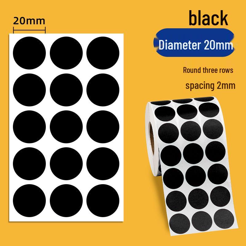 Color Coated Self-Adhesive Barcode Label Paper - Round Stickers In Various Sizes