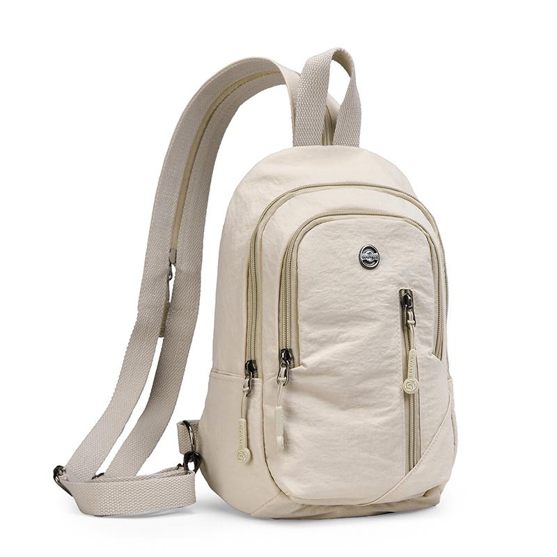 Brusttasche Leichte wasserabweisende Nylon-Tasche Umhängetasche Handtasche Multifunktionaler Damen-Rucksack