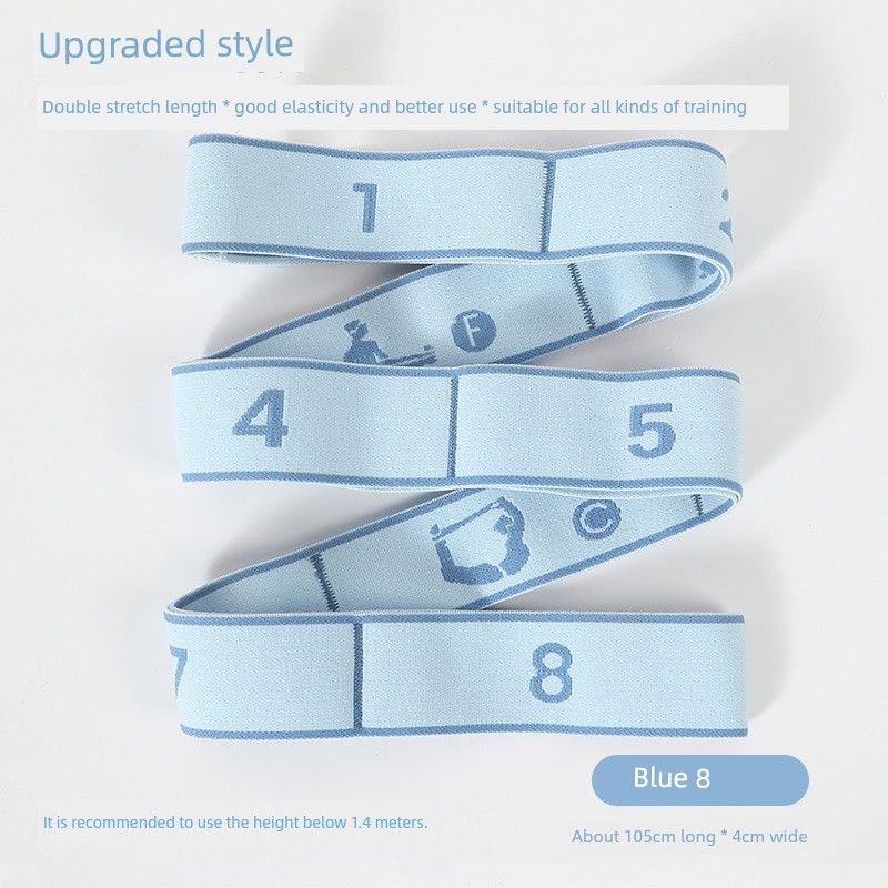 

Yoga Elastic Band Fitness Women s Open Back Open Shoulder Stretch Strap Resistance Band Segment Pulling Rope Dance Training Stretch Band [High quality Break New] Sapphire Blue-Section 8