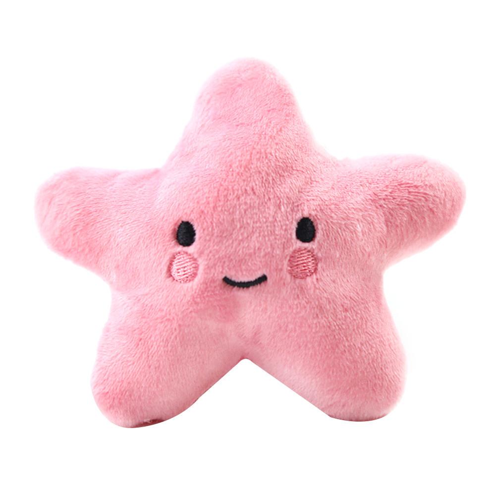 pink plush dog