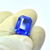 Blue Excellent Tanzanite Loose Gemstone CERTIFIED 7.15 Ct Natural Emerald Shape. SU-159