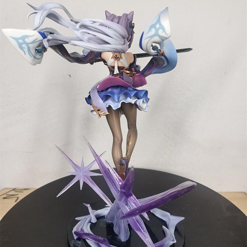 32cm Game Genshin Impact Keqing Figure Pvc Action Model Cute Doll Figurine Statue Collectable Ornaments Toys Kids Christmas Gift