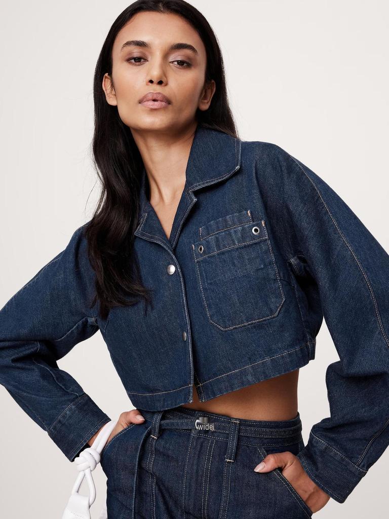 New Dark Casual Denim Suit for Women