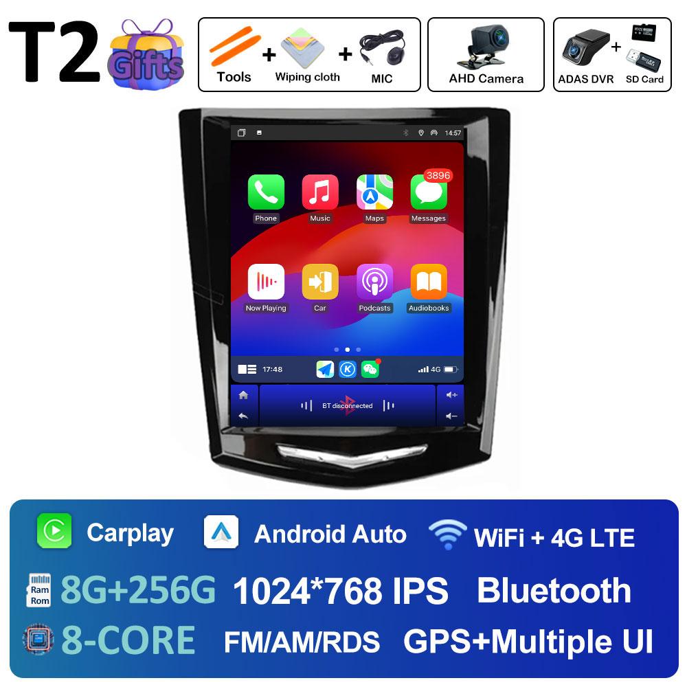 For Cadillac ATS XTS CTS SRX 2013 2014 2015 2016 DSP Stereo Wireless Carplay Android Auto 2.5D Touch Screen Head Unit No 2 din