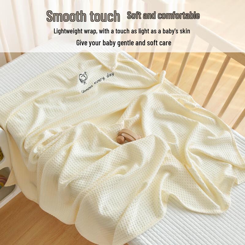 GPPNKC Bamboo Fiber Waffle Weave Baby Summer Blanket