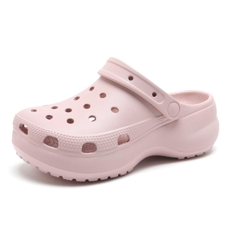Cloud Thick-soled Hole Shoes for Women To Wear Outside In Summer, Non-slip, Breathable and Non-smelly, Sandals for Outdoor Wear Do Not Grind Feet