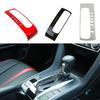 Stick ABS Plastic Middle Front Shift Stall Paddle Cup Lamp Frame Trim Cover For Honda Civic 10th 2016 2017 2018