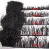 Feather6-22cm Black Ostrich Feathers Trim 1Meter Fluffy Feather Fringe for Crafts Wedding Party Decoration Ribbon Dress Clothing Sewing