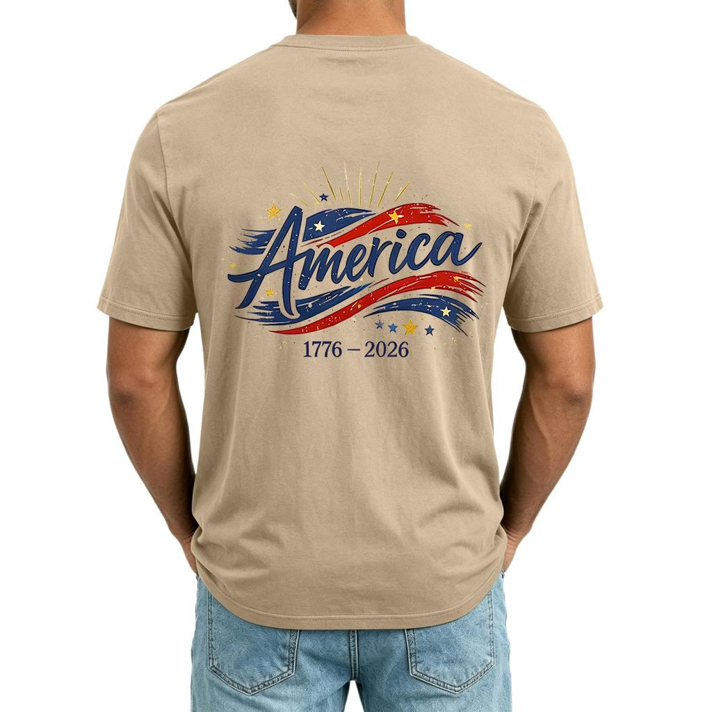 Men V Neck Short Sleeve T Shirt with Printed Pocket Relaxed Fit Lightweight Casual Top for Daily Wear