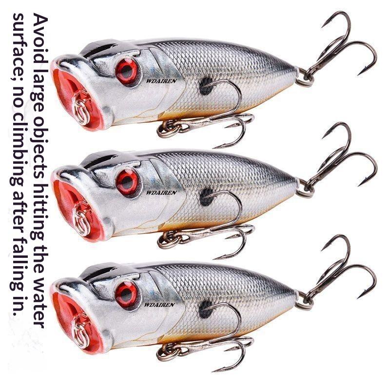 1Pcs Topwater Popper Fishing Lure 65Mm 12G Hard Wobbler For Bass Pike Carp Freshwater